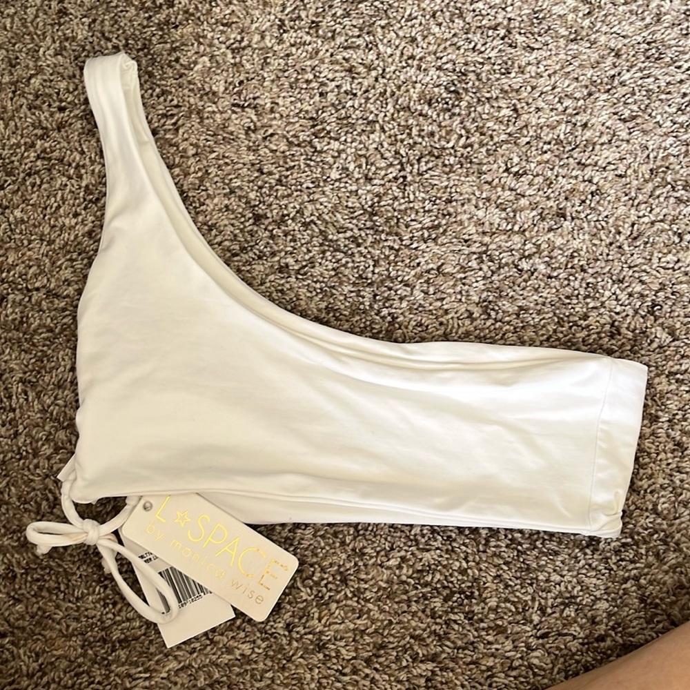NWT L*Space Silver Lining Reversible Bikini Top, small